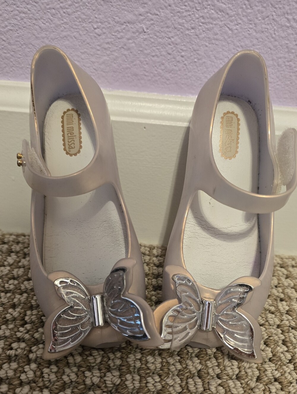 Mini Melissa Girls' Butterfly Shoes